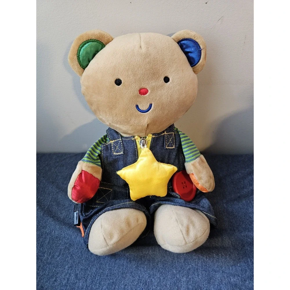 Melissa & Doug‎ K's Kids Bear Teddy Wear Plush Learn to Dress Doll Laces Button